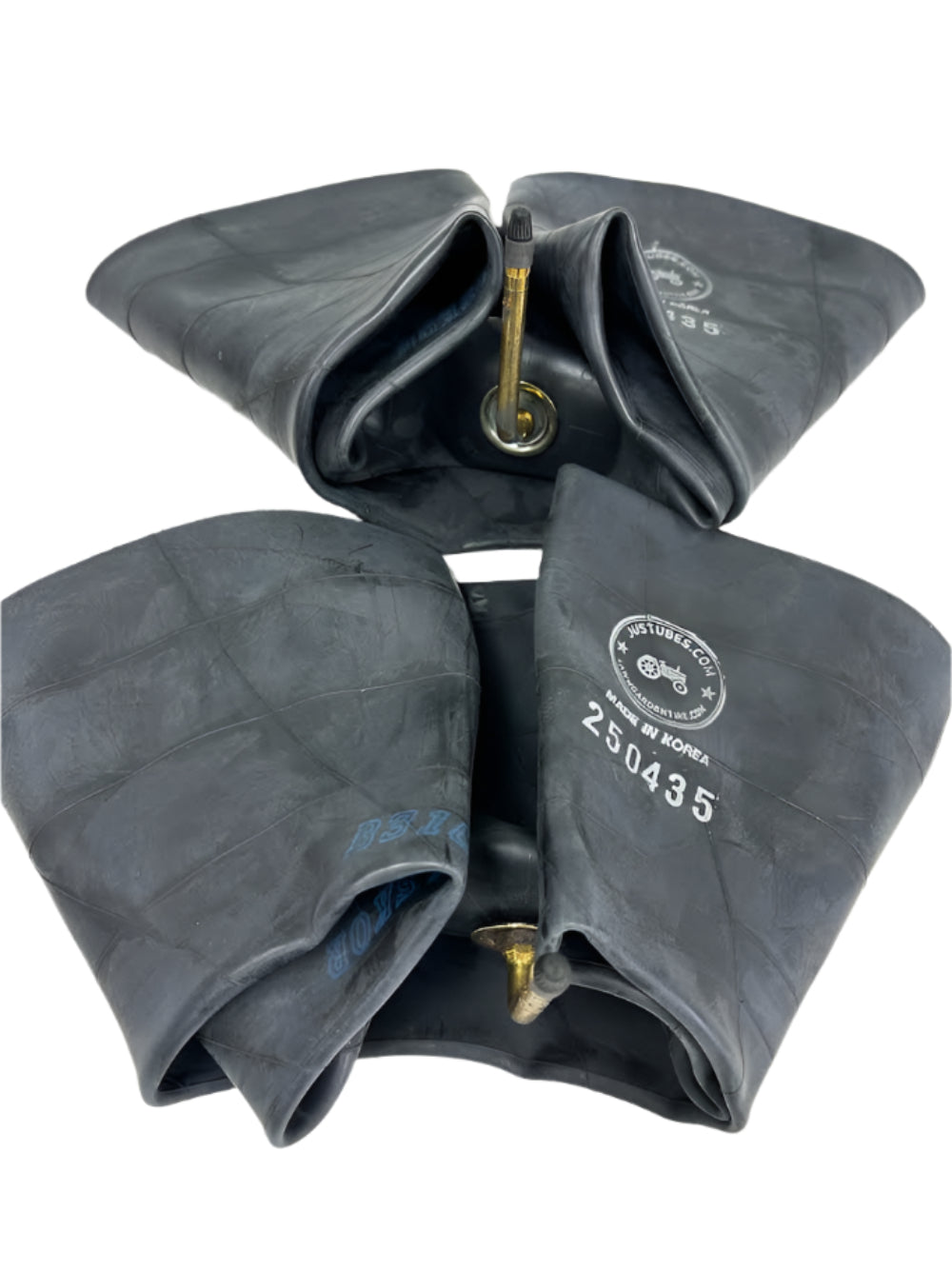 TWO 6.50-10, 7.50-10 TR75 VALVE INDUSTRIAL FORKLIFT TIRE INNER TUBES