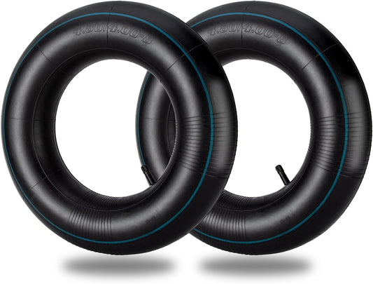 Two 4.80/4.00-8 Lawn Mower & Garden Inner Tubes – TR13 Valve Stem – Also Fits 4.00-9