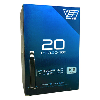 20x1.50/1.90 Vee Bicycle Tire Inner Tube Schrader Valve 20X1.50/1.90