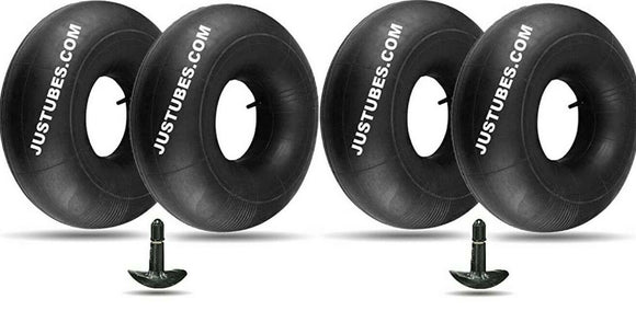 Justubes Lawn Mower Tractor Tire Inner Tube Bundle 2 - 15x6.00-6 & 2 - 20X8.00-8