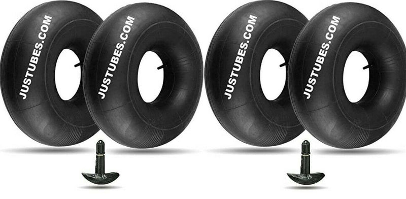 Justubes Lawn Mower Tractor Tire Inner Tube Bundle 2 - 15x6.00-6 & 2 - 20X8.00-8