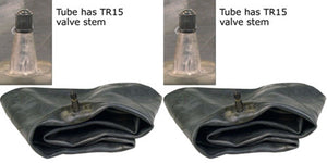 2-NEW 650-18 700-18 750-18 6.50-18 7.00-18 7.50-18 8-18 HEAVY DUTY TIRE INNER TUBES WITH TR15 VALVE STEMS