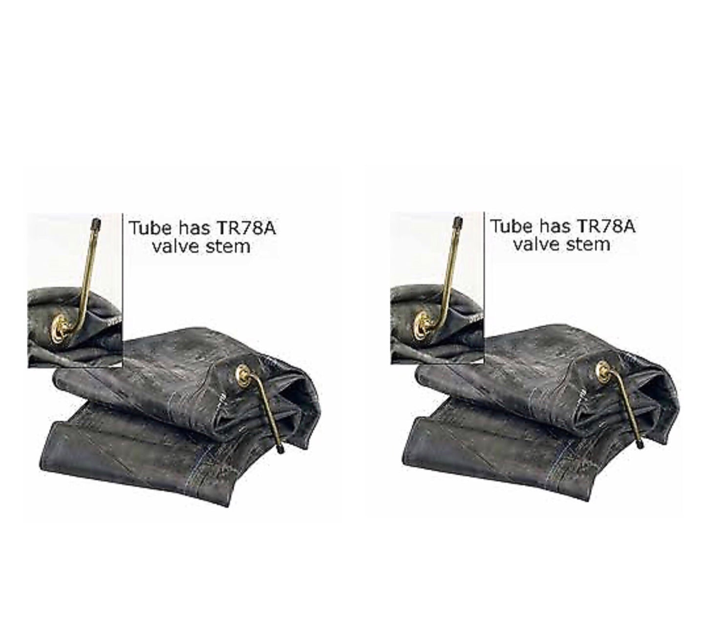 TWO NEW 12.00R20, 14.80R20 TR78A VALVE INDUSTRIAL TIRE INNER TUBES
